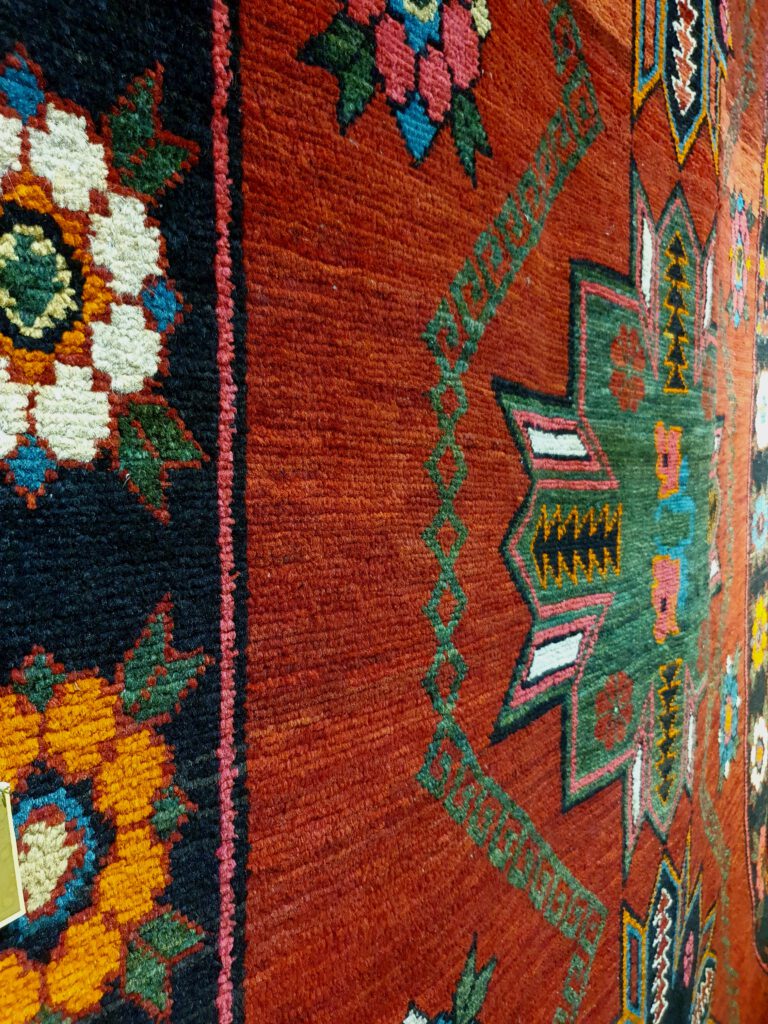 Info Shymkent - Kazakh traditional carpet with ornaments in the South Kazakhstan Regional History Museum