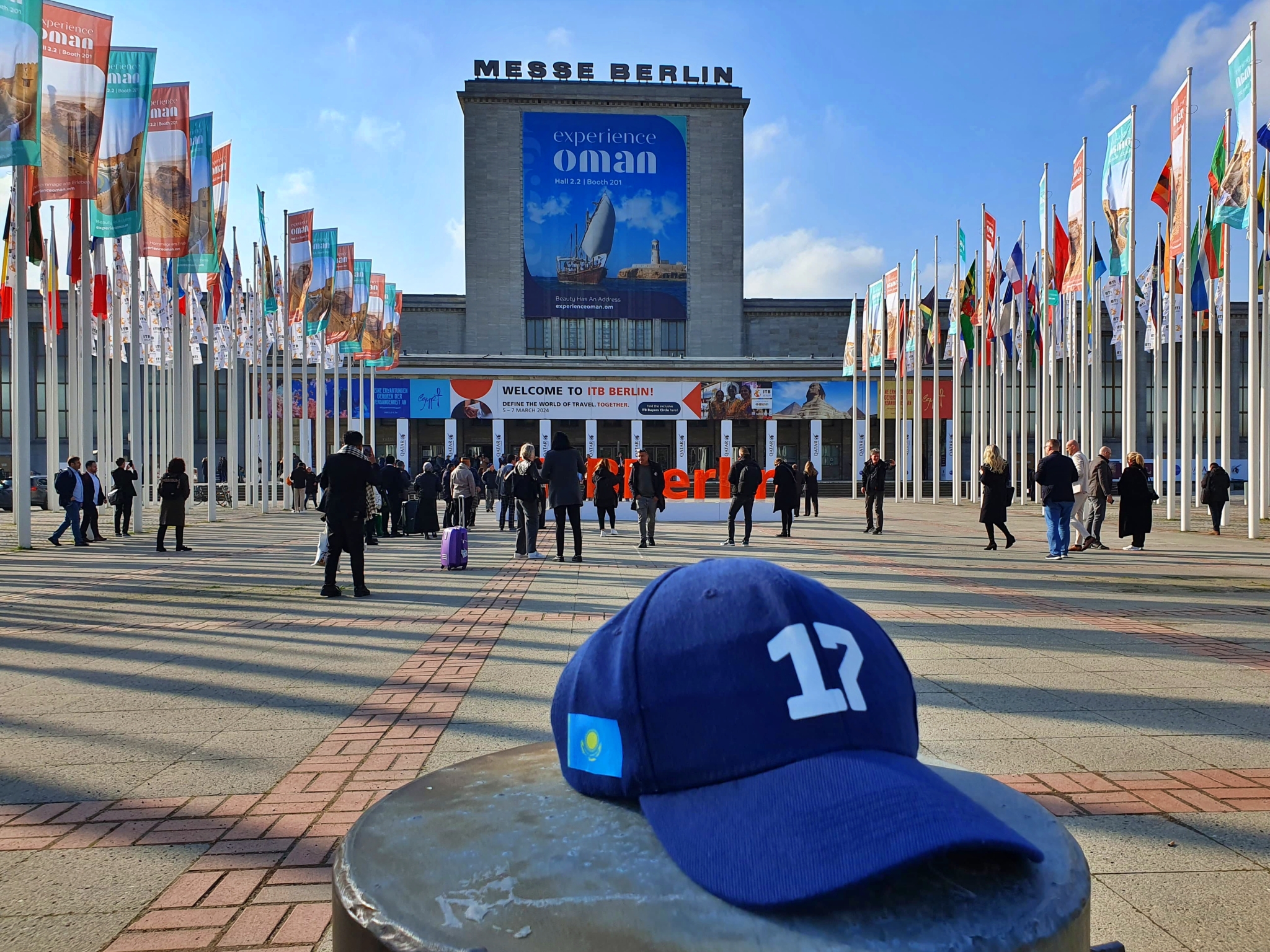 Info Shymkent - Entrance to ITB Berlin 2024 with Oman as Host country