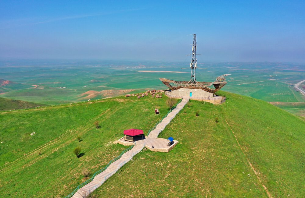 Info Shymkent - Noah's Ark monument near Kazygurt mountain