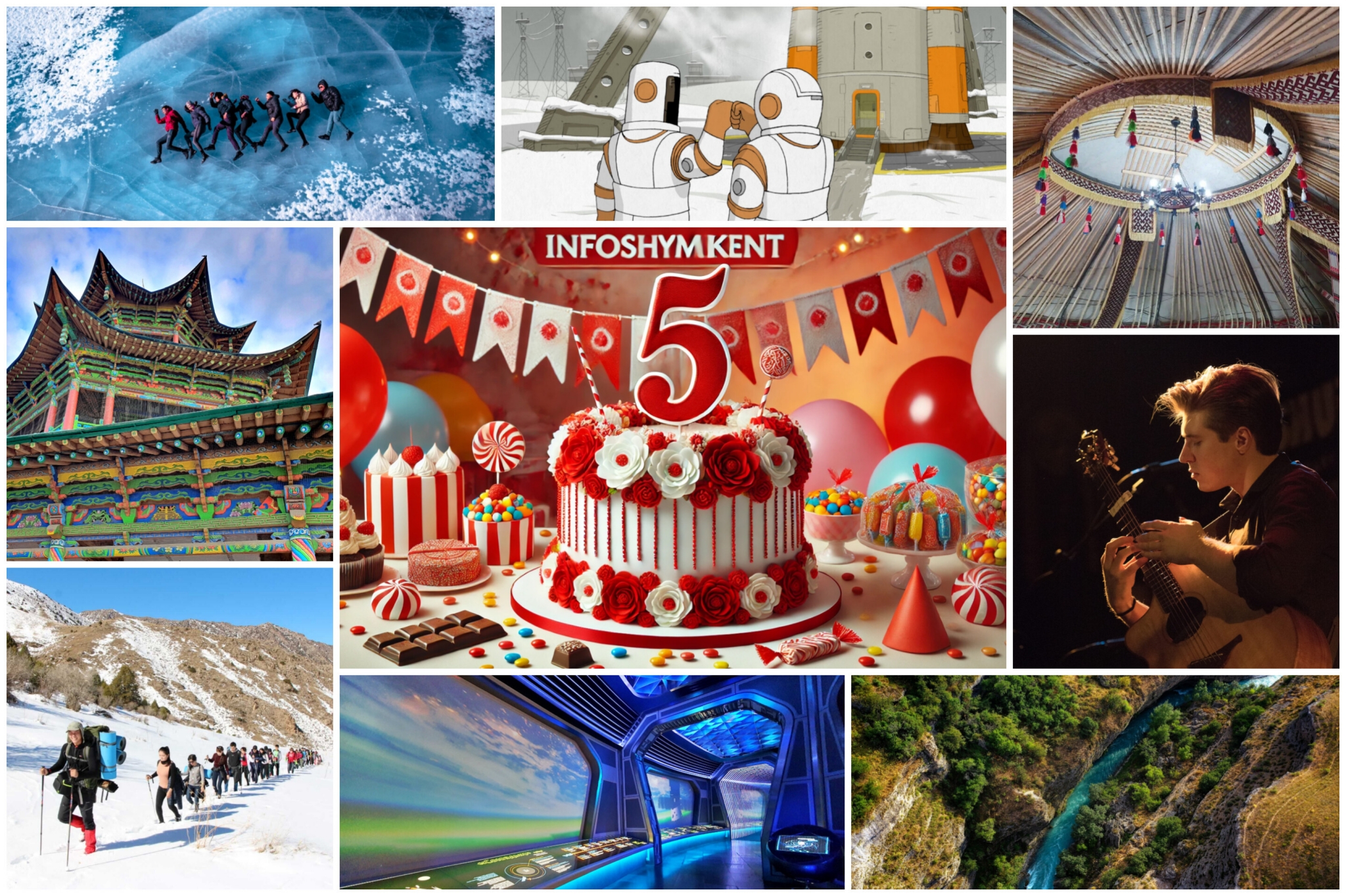 Info Shymkent - A collage for 5 years anniversary of Info Shymkent